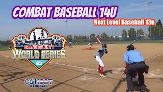 Combat 14u Sandoval vs Next Level Baseball 13u 7112024 [upl. by Gabbi]