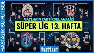 Süper Lig 13 Hafta Galatasaray Beşiktaş Trabzonspor ve Fenerbahçe  Taktiksel Analiz [upl. by Etoile]