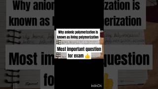 most important question for the exameducational polymerization chemistry trending cipet cipete [upl. by Neelhtac]