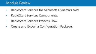 Dynamics NAV  M0112 Set Up a Company by Using RapidStart Services Final Review [upl. by Coffeng]