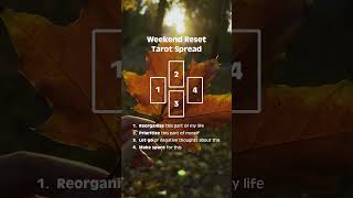 Weekend Reset TarotSpread [upl. by Josselyn89]