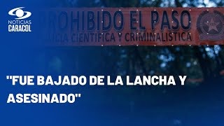 Asesinan a firmante de paz mientras se dirigía en una lancha hacia Turbo Antioquia [upl. by Dammahum798]