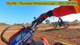 CIty MX Thursday laps  Motocross CRF300l [upl. by Rafaj]