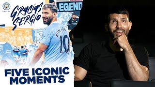 Agueros 5 Iconic Man City Moments  Sergio Agueros Final Manchester City Interview [upl. by Nnylesor]