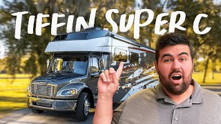 Touring the All New TIFFIN SUPER C in Red Bay Alabama 2022 Tiffin Allegro Bay [upl. by Nitsua]