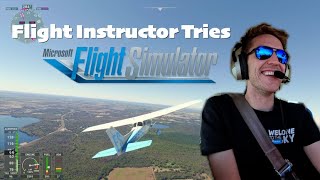 Flight Instructor On Flight Simulator [upl. by Nylasoj]