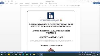 SICOES PREGUNTAS FRECUENTES PARA LA PRESENTACION DE PROPUESTAS PARA CONSULTOR INDIVIDUAL 🗂 😁 [upl. by Means274]