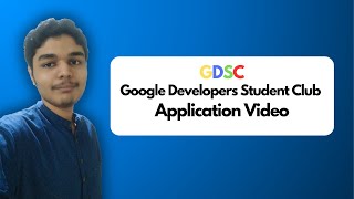 GDSC Lead Application Video  Mayank Chandratre  M S Bidve Engineering College Latur  2024 [upl. by Chaffee]