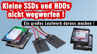 Alte SSDs und HDDs weiter verwenden  Windows 11 und 10 Raid in 5 Minuten kostenlos erstellen [upl. by Wiebmer]