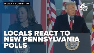 Local reaction to newest PA presidential polls ahead of Indiana Co Trump rally [upl. by Phyllis]