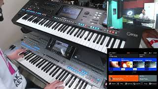 Yamaha Tyros 5 vs Genos  Comparision  Wielkie starcie gigantów Porównanie brzmień i stylów LIVE [upl. by Esilram350]