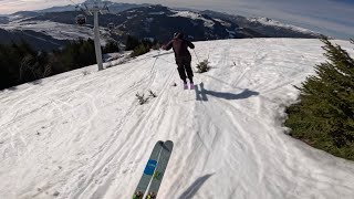 POV Park Skiing In LAAX [upl. by Pump]