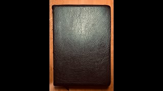 NASB  In Touch Ministries Wide Margin Edition Bible In Black Top Grain Cowhide Leather [upl. by Jorrie]