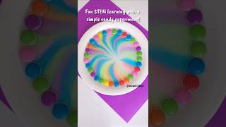 Colorful Candy Experiment  Fun STEM Activity for Kids  Watch Colors Spread stemforkids science [upl. by Buote]