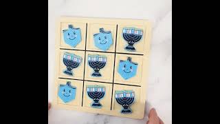 Chanukah Wood Tic Tac Toe Game [upl. by Nivrehs]