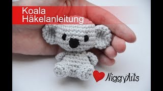 NiggyArts  Koala Häkelanleitung [upl. by Maller]