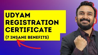 Udyam Registration Certificate Benefits in 2024 Top 7 [upl. by Karee]