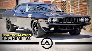 Hellcat Swapped Cuda ProTouring Build  707HP quotHellcudaquot [upl. by Eurydice]