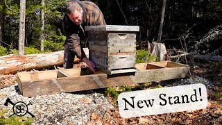 How I Built a Hive Stand for Honeybees [upl. by Richie]