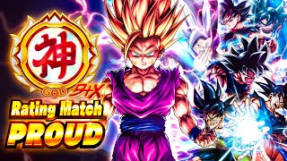 Dragon Ball Legends GOD RANK GRIND 54 DOMINATION IN RATING MATCH PROUD WITH ULTRA SSJ2 GOHAN [upl. by Theresina]