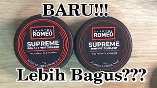 BARU SHANTOS ROMEO SUPREME WATERBASED POMADE WITH ARGAN OIL DAN VIT E [upl. by Tirma]