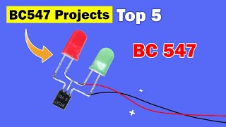 Top 5 Electronic Projects Using BC547 Transistor Electronics mini projects [upl. by Gide]