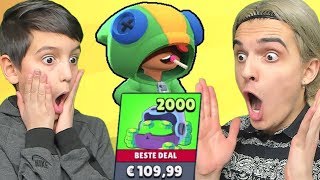 ik amp broertje kopen €110 megadoos in brawl stars en krijgen dit😱 [upl. by Srevart]