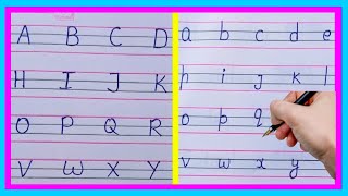 ABCD Writing Letter  Writing Capital with Small Alphabet  ABCD for Children’s [upl. by Eicul]