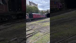 J N Derbyshire Steam locomotive at Bury transport museum on east lancs railway [upl. by Chae]