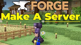 How To Make a Forge Server in Minecraft [upl. by Harday]