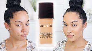 ULTRA LONGWEAR Foundation  Laura Mercier Flawless Fusion Review  Demo [upl. by Aliet725]