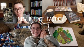 reading whimsical new fantasy releases 🍄 reading vlog [upl. by Novihc75]