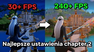 NAJLEPSZE USTAWIENIA W FORTNITE ROZDZIAŁ 2 REMIX PORADNIK Boost FPS  0 Delay i Więcej [upl. by Naihr]