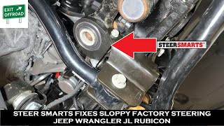 Steer Smarts fixes sloppy steering Jeep Wrangler JL Rubicon brace installation [upl. by Marienthal]