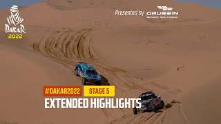 Extended highlights of the day presented by Gaussin  Stage 5  Dakar2022 [upl. by Allerim]