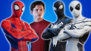 All Spiderman Skins in Fortnite Chapter 3 Fortnite Battle Pass Rewards [upl. by Guillaume430]