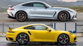 2024 Mercedes AMG GT 63 vs Porsche 911 Turbo 🔥🏁 [upl. by Rekoob]