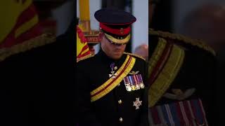 Queen Elizabeth IIs grandchildren stand vigil at her coffin [upl. by Elyad295]