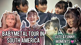 BABYMETAL🦊  Tour in 🔥South America 🔥CUTE amp FUNNY MOMENT FANCAM [upl. by Dercy]