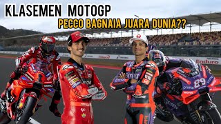 PECCO BAGNAIA JUARA DUNIA INI KLASEMEN MOTOGP 2024 [upl. by Musser]