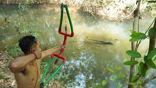 Making Powerful PVC Bowfishing  DIY PVC Bowfishing VS Huge Fish [upl. by Festus]