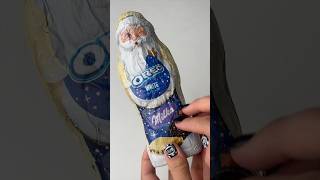 chocolate Santa Claus cookiesopening oreo milka asmr [upl. by Jaycee]