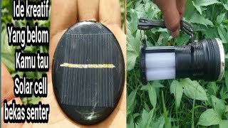 sensor cahaya dengan solar Cell bekas sentolop rusak DIY [upl. by Juxon]