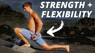 Get STRONG and FLEXIBLE With No Equipment FOLLOW ALONG [upl. by Begga]