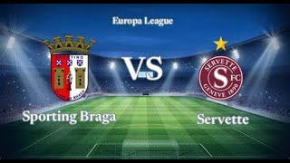 🔴Braga vs Servette Ao Vivo  Liga Europa [upl. by Winthorpe585]