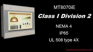 MT8070iE Class 1 Div 2 Weintek Graphic HMI MT8071iE MT8100iE MT6070iE MT8070iER MT6070iH MT8070iH [upl. by Carleton]