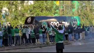 20210511  FanCam  Autocarro chega ao Estádio José Alvalade [upl. by Ennasus]