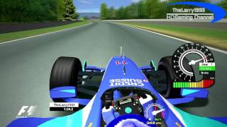 rFactor F1 2005  JVilleneuve at F1 Total Track [upl. by Secunda346]