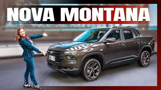 Nova Chevrolet Montana 2023  Menor e Mais Barata que a Fiat Toro [upl. by Catto]