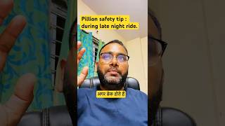 Balancing tip for pillion from Sudden brake and accelerate part7 solo night ride pillion [upl. by Neelya209]